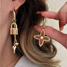 Серьги длинные с замком кольцо арт. 13 2361 (id 265273) - Rada фото 2