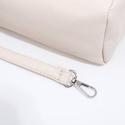 Сумка-багет на молнии, цвет молочный - Simaland фото 6