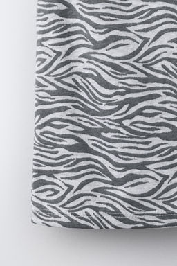 TOP ESTAMPADO CEBRA / Gris vigor? - Zara фото 5