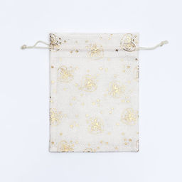 Цена за 5 шт. Мешочек подарочный из холщи Колокольчики, 15 х 20 см - UPAK LAND фото 2