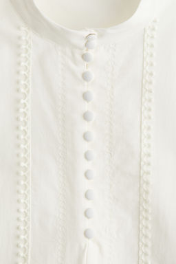 Blusa con ribetes de picot - H&m фото 7