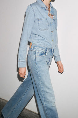 ZW COLLECTION WIDE-LEG LOW-RISE JEANS - Zara фото 26