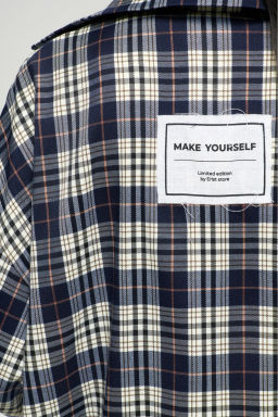 Рубашка в клетку Dark Blue - Erist store фото 7