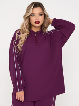 Джемпер 0431-1с сливовый