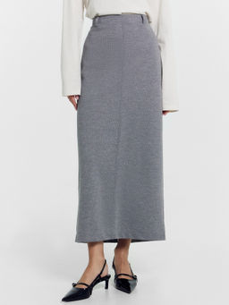 Юбка женская миди серая серая фактура 152789 - Mark formelle фото 2