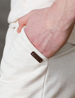 Шорты на резинке из тонкого футера с принтом