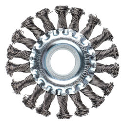 Щетка для болгарки плоская "ЕРМАК" d22х100мм (круч.проволока)