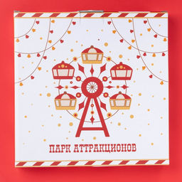 Менажница новогодняя Доляна «Парк аттракционов», 25,5×3,1 см, 5 ячеек, керамика, белая