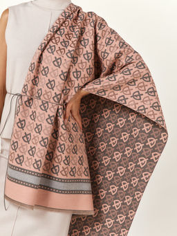 в составе ШЕРСТЬ  и КАШЕМИР Большой, мягкий, теплый  двусторонний палантин - Tantino фото 7