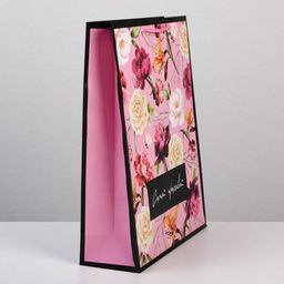 Пакет ламинированный With great love, L 28 х 38 х 9 см - Доступные радости фото 2