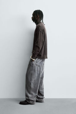 REVERSIBLE SWEATER WITH RIPPED EFFECT - Zara фото 4