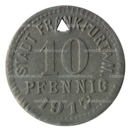 Монета 10 пфеннигов 1917 года Германия Нотгельд (Франкфурт на Майне)