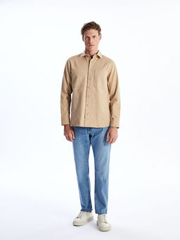 Regular Fit Uzun Kollu Gabardin Erkek G?mlek