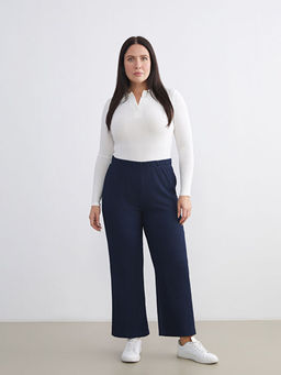 Beli Lastikli Dokulu Kad?n Pantolon