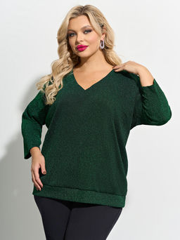 Джемпер 0057-8 темно-зеленый - Dora фото 4