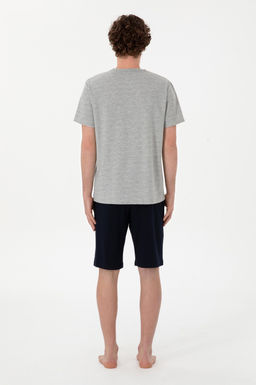 Erkek Bisiklet Yaka Gri Melanj Pijama Tak_m_ Sepette S_rpriz _ndirim - U.s. polo assn фото 5