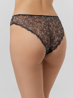 Цена за 2 штуки! Трусы женские леопардовые из сеточки - Mark formelle фото 4