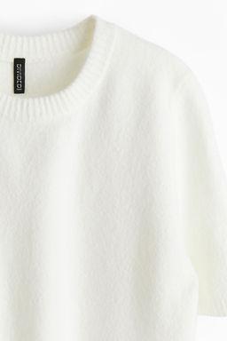 Top de manga corta en punto fino - H&m фото 5