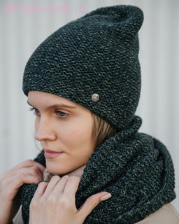 55335-1 Комплект женский (колпак+снуд) (56-58) - Static фото 20