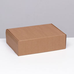 Цена за 5 шт. Коробка самосборная, бурая, 31 х 22 х 9,5 см