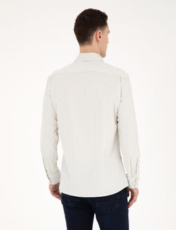 Рубашка Pierre Cardin Slim Fit зеленая