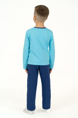 Пижама детская голубой джип