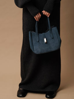 Замшевая сумка Sophie DBR 31059 синий туман  фото 6