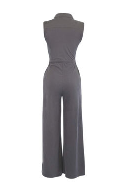 Antrasit Skater Polo Yaka Kolsuz Kemerli Maxi Modal Premium Orme Tulum TWOSS26TU00035 - Trendyolmilla фото 2