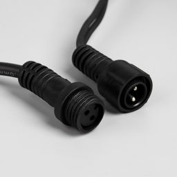 Гирлянда «Бахрома» 3×0.6 м, IP65, УМС, тёмная нить каучук, 108 LED, свечение мульти, 220 В