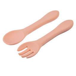 Набор детский столовых приборов, вилка и ложка, цвет розовый - Крошка я фото 2