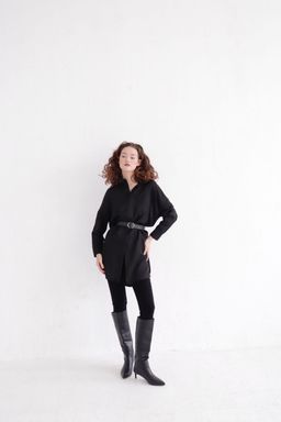 Базовая удлинённая рубашка свободного силуэта - Martichelli фото 18