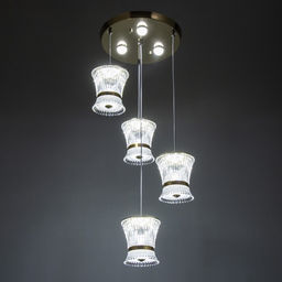 Светильник BayerLux «Медея» 4LED+3LED 41 Вт ПДУ золото 40×40×100 см