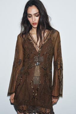 ZW COLLECTION LIMITED EDITION EMBROIDERED DRESS - Zara фото 5