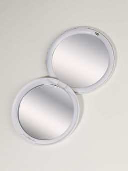 Зеркало складное «Единороги», d=7.5 см, белое, розовое