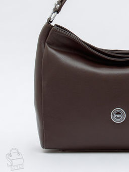 Сумка женская кожаная 0539C d.coffee Polina&Eiterou