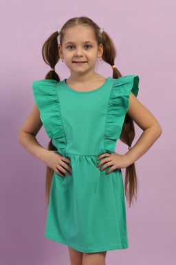 CRB wear/ CSKG 63796-37-397 Платье для девочки,зеленый/Ex.Cherubino  фото 2