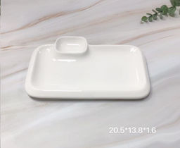 Блюдо прямоугольное 20,5х13,8 см / DR-1057 /уп 55/