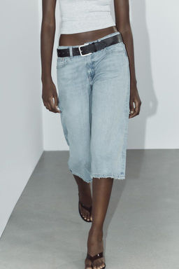 LOW-RISE DENIM JORTS - Zara фото 3