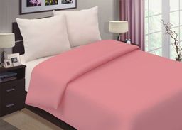 Постельное белье из поплина Брусничный Пунш Однотонный 2 спальный с евро простыней