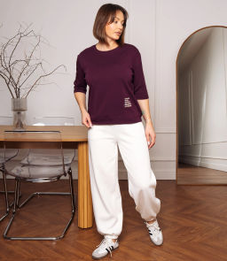 Футболка #КТ0467-55, фиолетовый