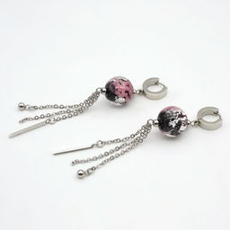 Серьги из муранского стекла RASPBERRY PUNCH LS3237