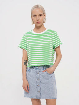 98024 Футболка с кор.рукавом ЗЕЛЕНЫЙ