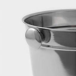 Ведро для льда Доляна, 4.5 л, 20.5×20.5 см, нержавеющая сталь, хромированное