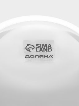 Салатник Доляна Simple, 1.45 л, 19×9.5 см, стекло, прозрачный