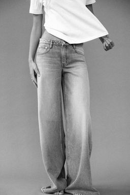 TRF ELEPHANT-LEG LOW-RISE JEANS - Zara фото 2