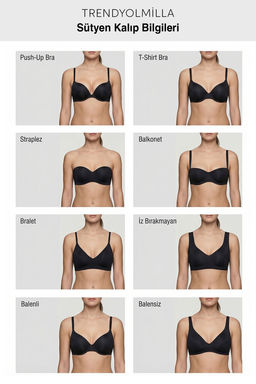 Beyaz Ip Ask?l? Ekstra Dolgulu/Push-Up Tshirt Bra Orme Sutyen THMAW22SU0004