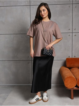 Футболка Базовая Шоколад женская - София фото 50