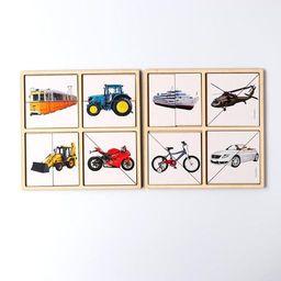 Картинки-половинки Транспорт - Лесная мастерская фото 3