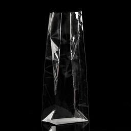 Цена за 10 шт. Пакет с жестким дном, прозрачный, 6×8×23 см