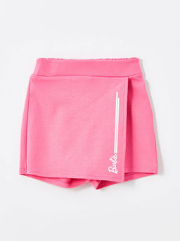 Beli Lastikli Barbie Bask?l? K?z ?ocuk ?ort Etek